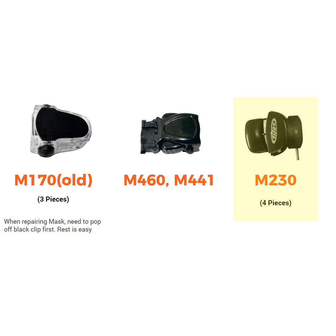 Mask Buckle Replacement for Tilos Masks