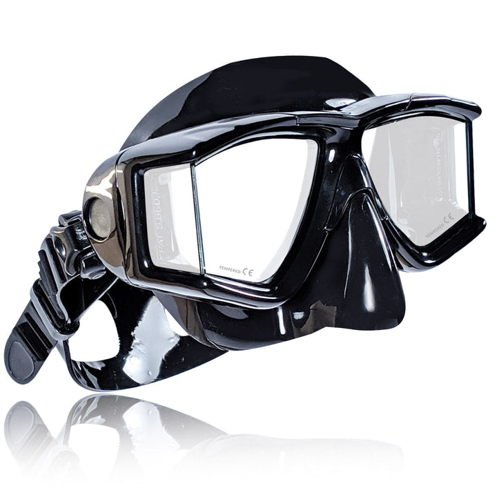 Double Lens Panoramic Mask for Underwater Vision