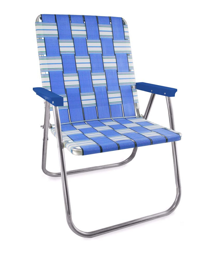 Lawn Chair USA Blue Sands Magnum Chair with Blue Arms