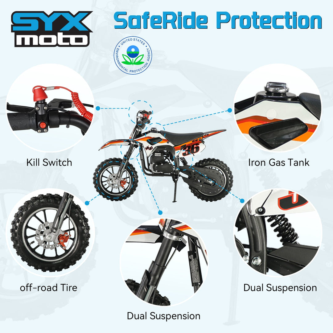 40cc 4-Stroke Kids Mini Dirt Bike for Young Riders