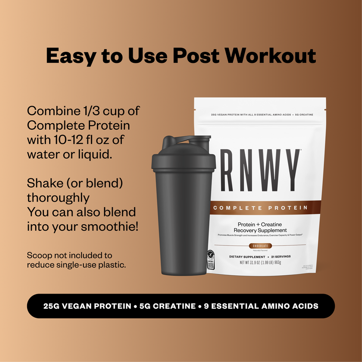 RNWY Complete Protein - Vegan Protein for Athletic Recovery