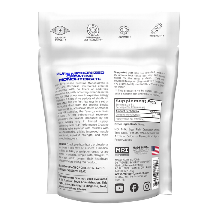 MRI Performance Micronized Creatine Monohydrate