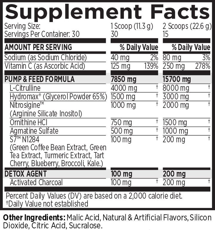 MRI Performance NO2 Black Muscle + Pump Nitric Oxide (30 servings)
