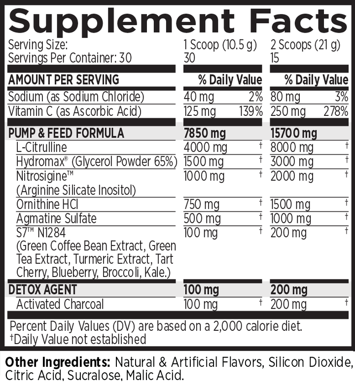MRI Performance NO2 Black Muscle + Pump Nitric Oxide (30 servings)