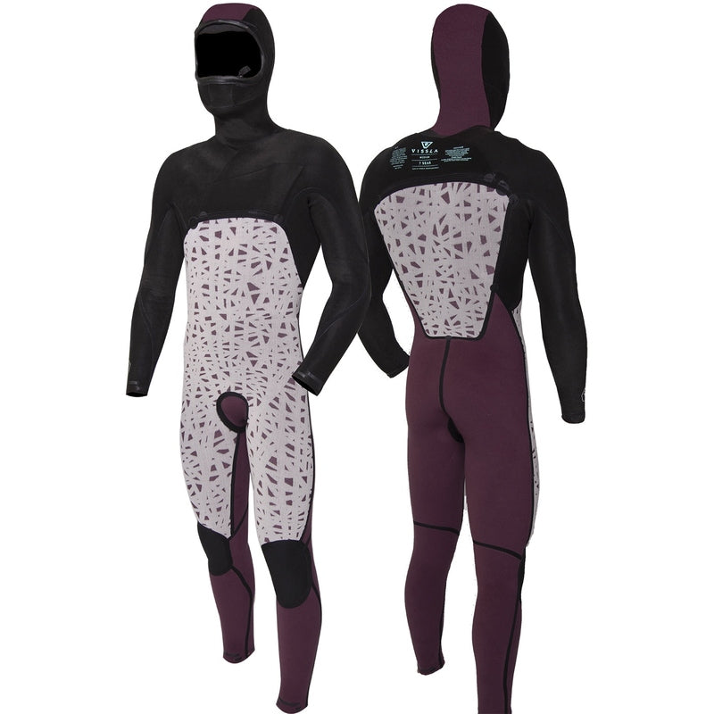 7 Seas 5-4-3 Full Hooded Chest Zip Wetsuit