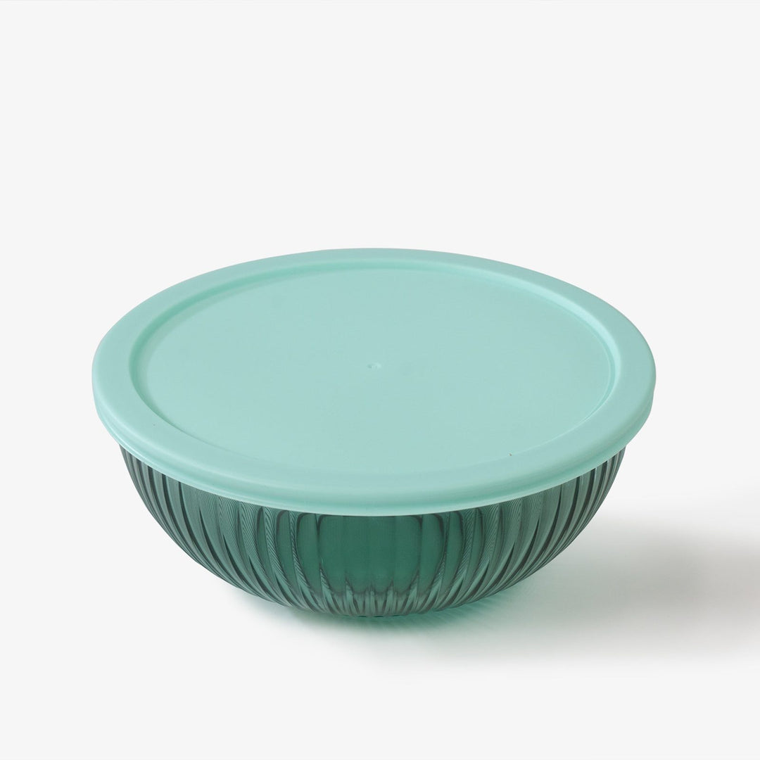 Borosilicate Glass Mixing Bowl Set - Diamond Blue