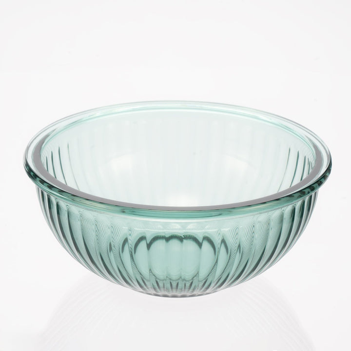 Borosilicate Glass Mixing Bowl Set- Diamond Blue W/ Handle