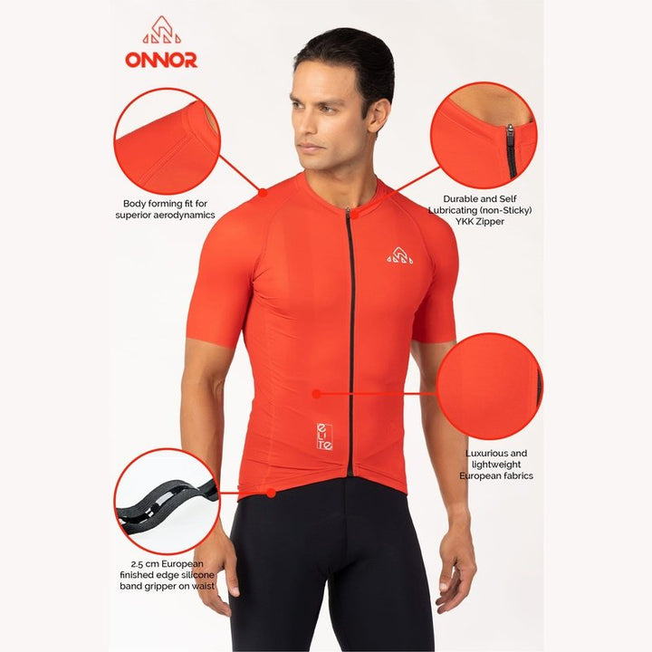 Onnor Sport Men's DNA Red Elite Cycling Jersey