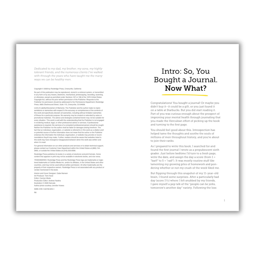 Mental Health Journal for Men: Creative Prompts, Practices, and Exercises to Bolster Wellness Spiral Bound