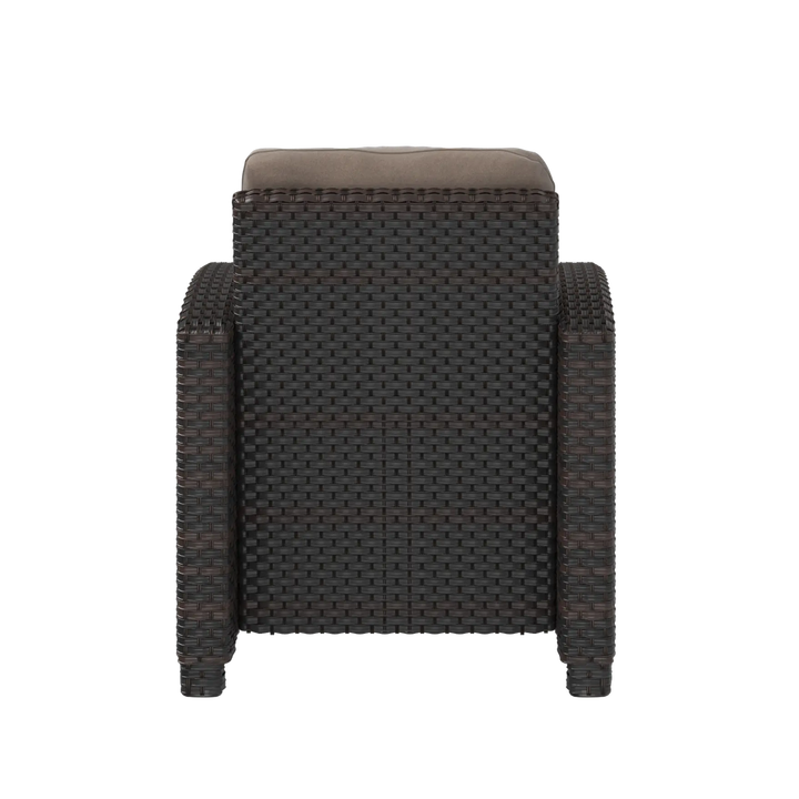 Miles Mocha Outdoor Wicker Club Chair for Patio