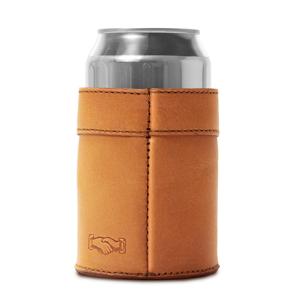 Campaign Leather Can Koozie