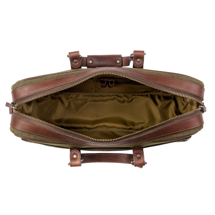 Campaign Waxed Canvas Briefcase