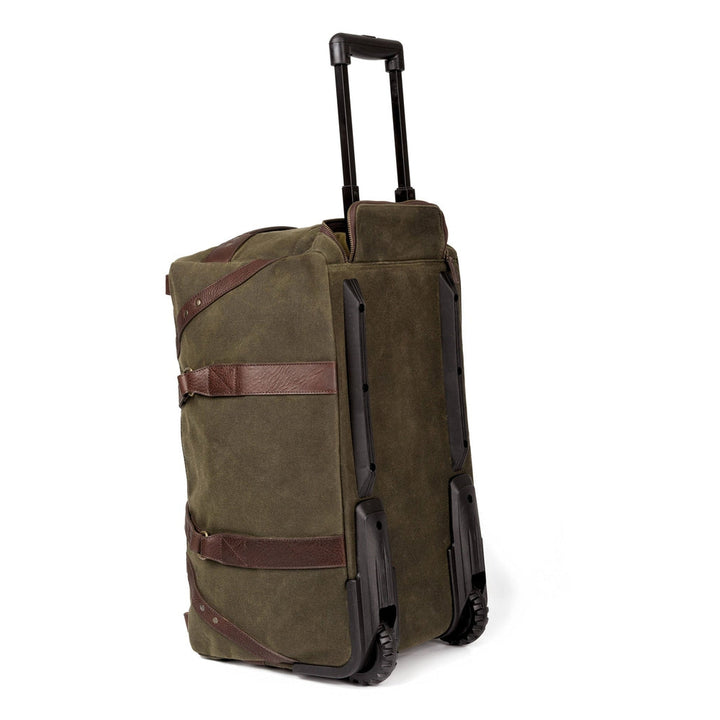 Campaign Waxed Canvas Rolling Carry-On Duffle Bag