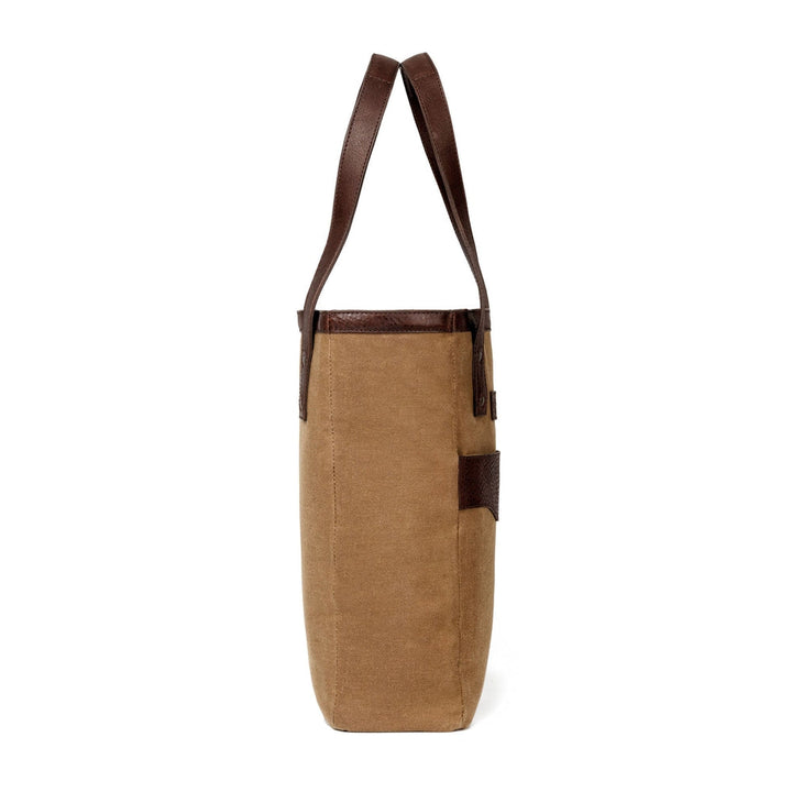 Campaign Waxed Canvas Two Bottle Wine Tote