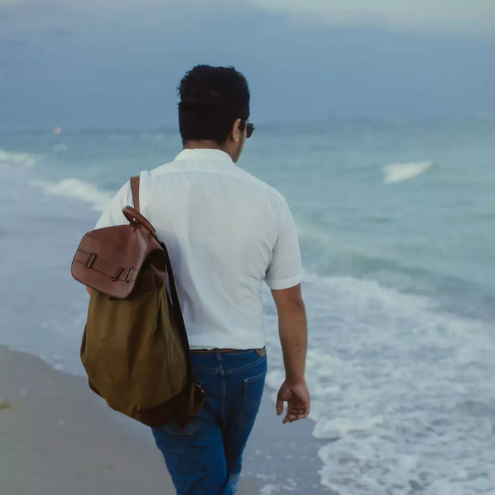 Heritage Waxed Canvas Steamer Backpack No. 2