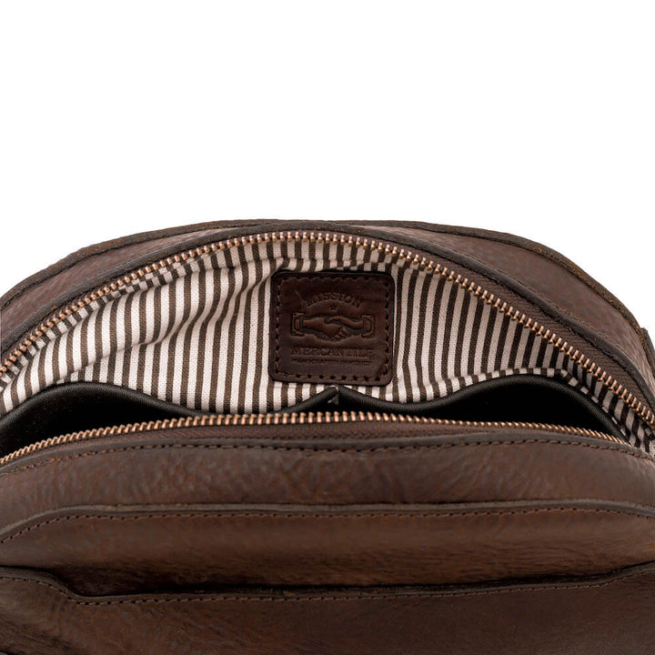 Heritage Leather Stateroom Toiletry Wash Bag