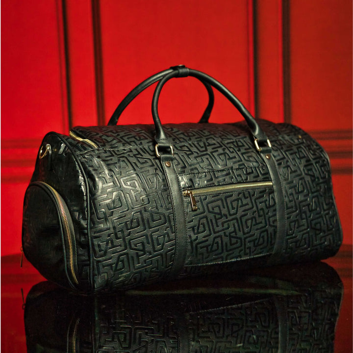 Sole Premise Black Monogram Leather Duffle Bag 150 Made
