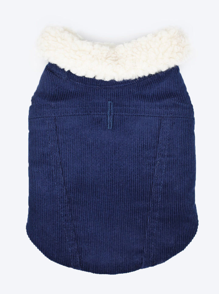 Stylish Corduroy Dog Coat for Fall Comfort