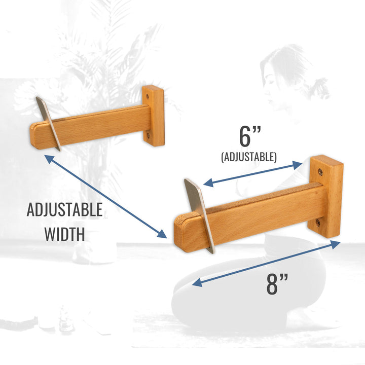 Solid Oak Yoga Mat Rack | oak yoga mat rack