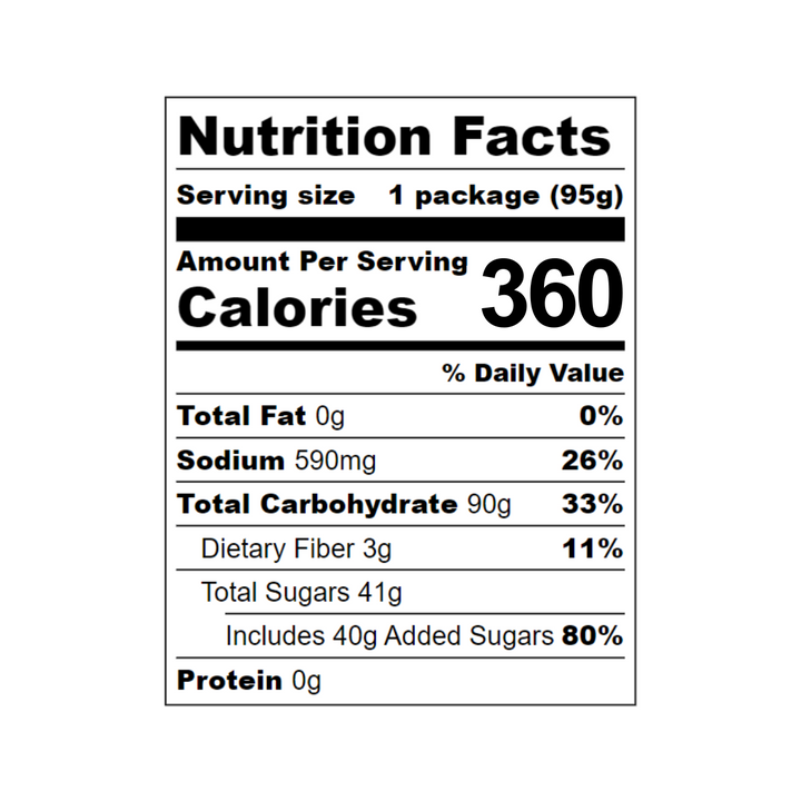 Endurance Drink Mix - Single Serving Reusable Tube