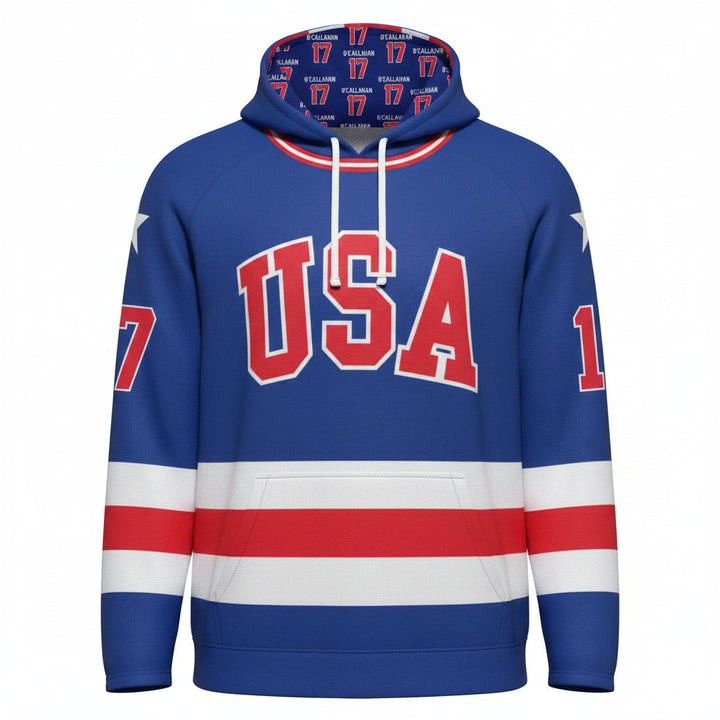USA Hockey Miracle on Ice 1980 Team Jersey Hoodie