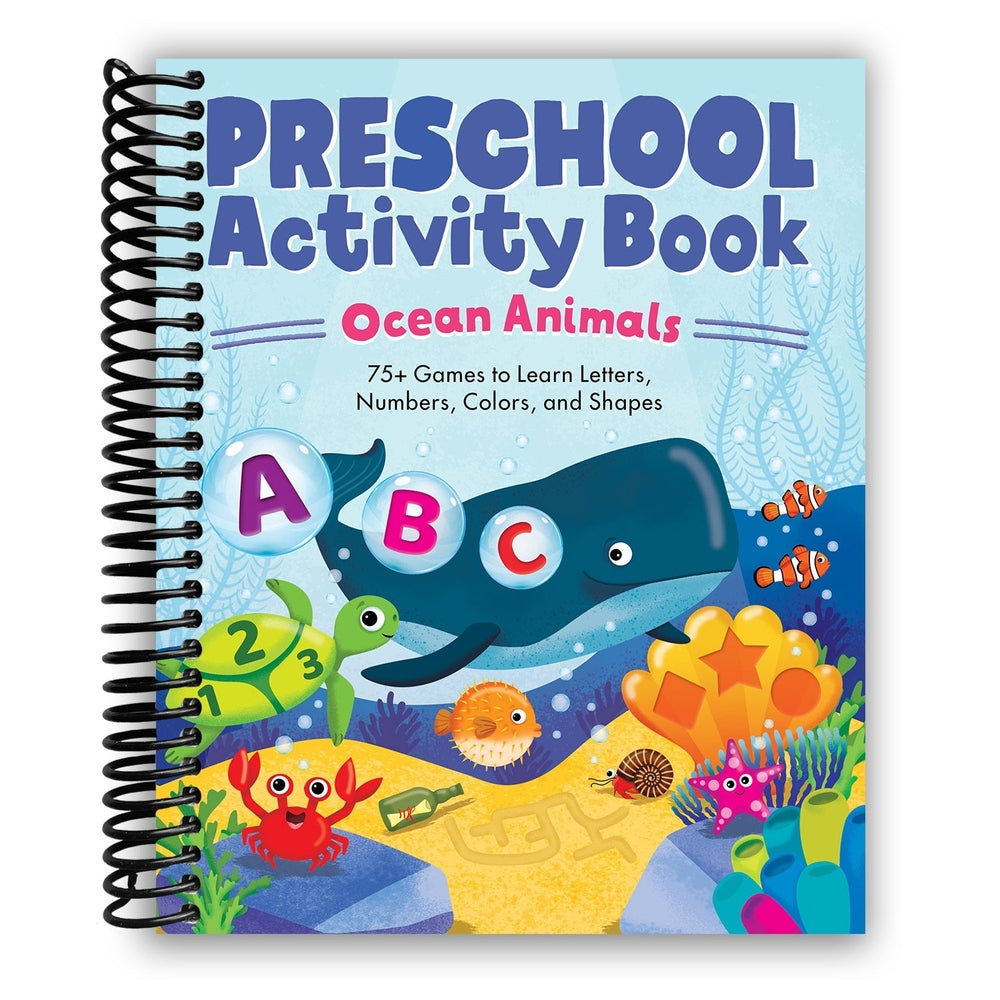 Ocean Animals Preschool Activity Book Spiral Bound