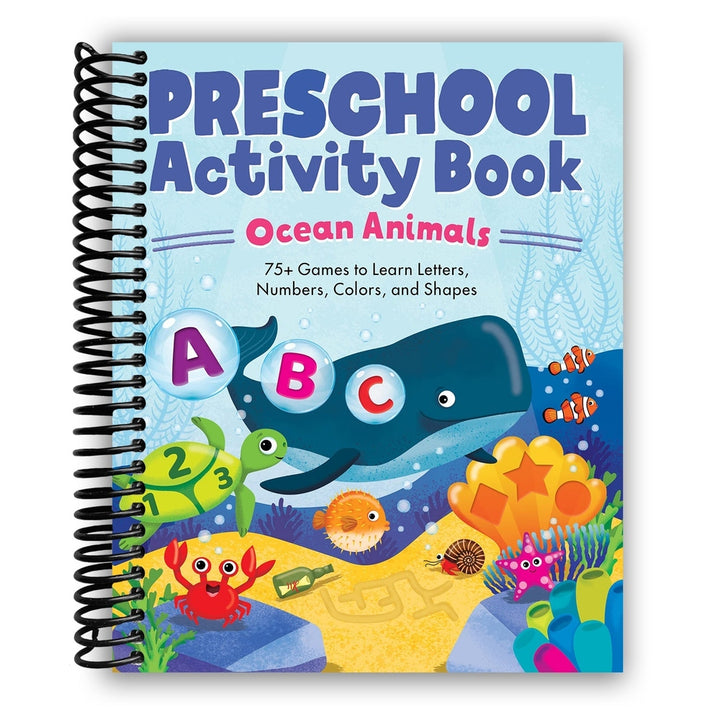 Ocean Animals Preschool Activity Book Spiral Bound