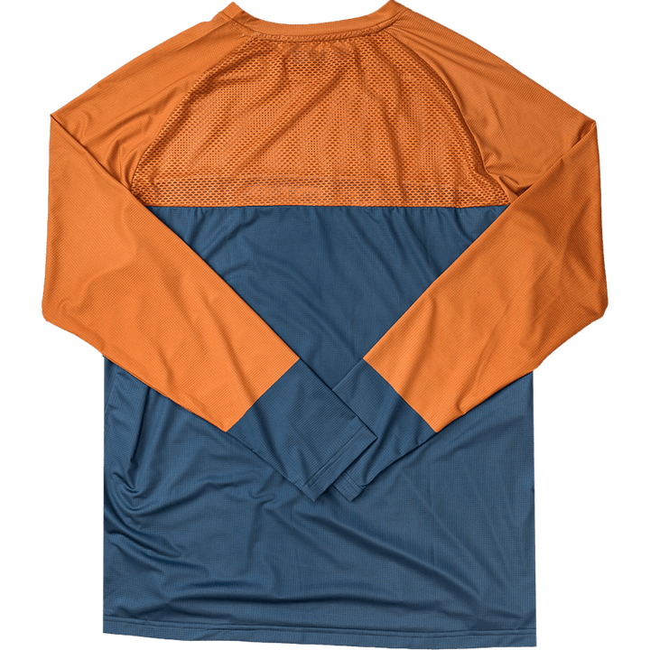Handup Long Sleeve VenTop Jersey - Burning Orange/Slate Grey