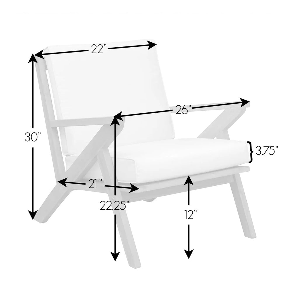 Oslo Wooden Armchair - Stylish Indoor/Outdoor Seating