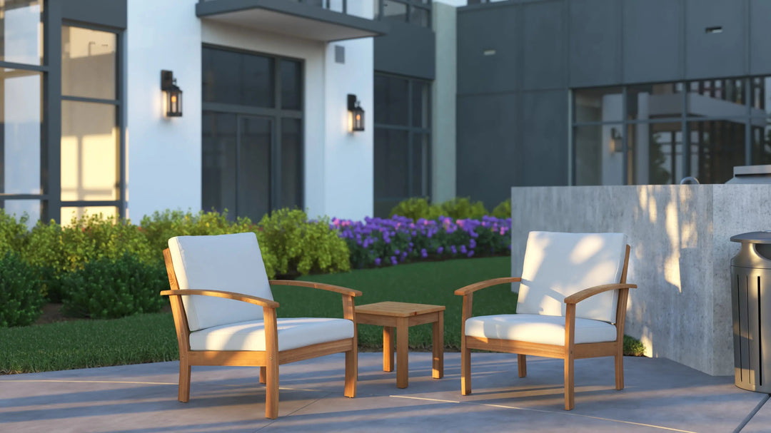 Lio/Oslo Wooden Side Table for Indoor/Outdoor Use