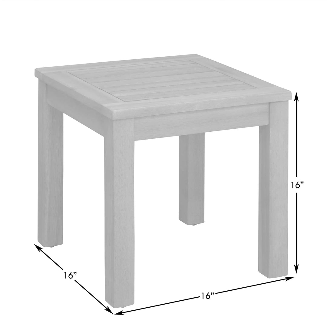 Lio/Oslo Wooden Side Table for Indoor/Outdoor Use