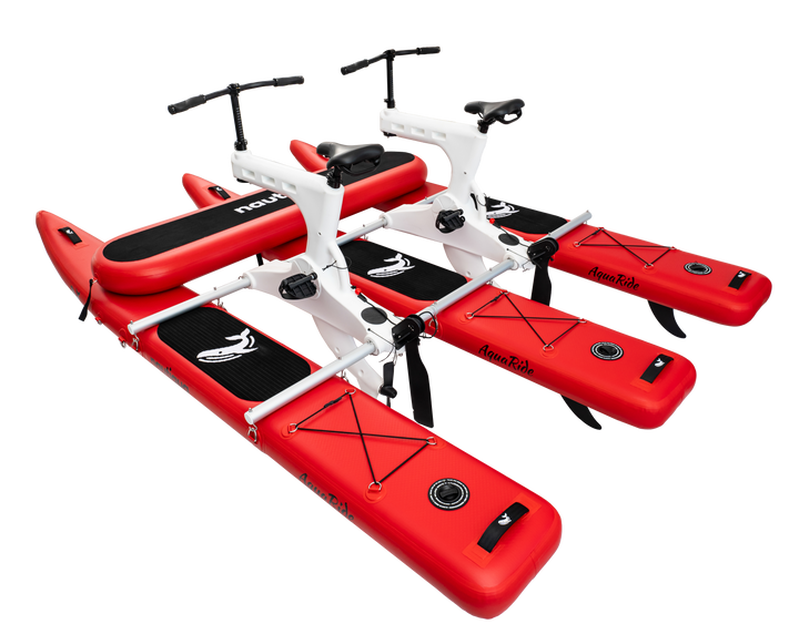 Nautiqua | BORACAY | Premium Catamaran Style Water Bike with Front Pad | 2 Person