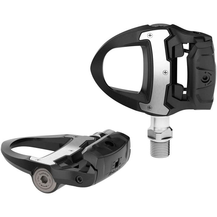 Garmin Rally RS110 Power Meter Pedals - Single Sided Clipless, Composite, 9/16", Black, Pair, Single-Sensing, Shimano SPD-SL