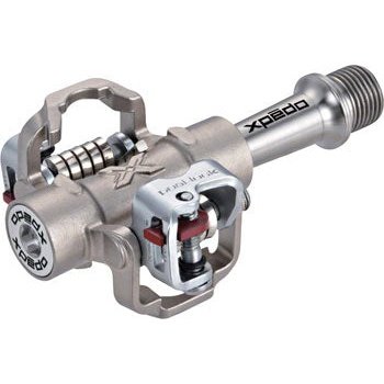 Xpedo M-Force 8 Pedals - Dual Sided Clipless, Titanium , 9/16", Silver