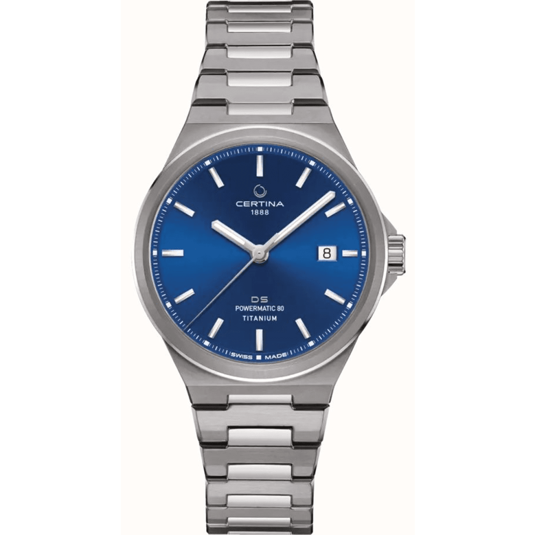 DS-7 Powermatic 80 Watch with Blue Dial