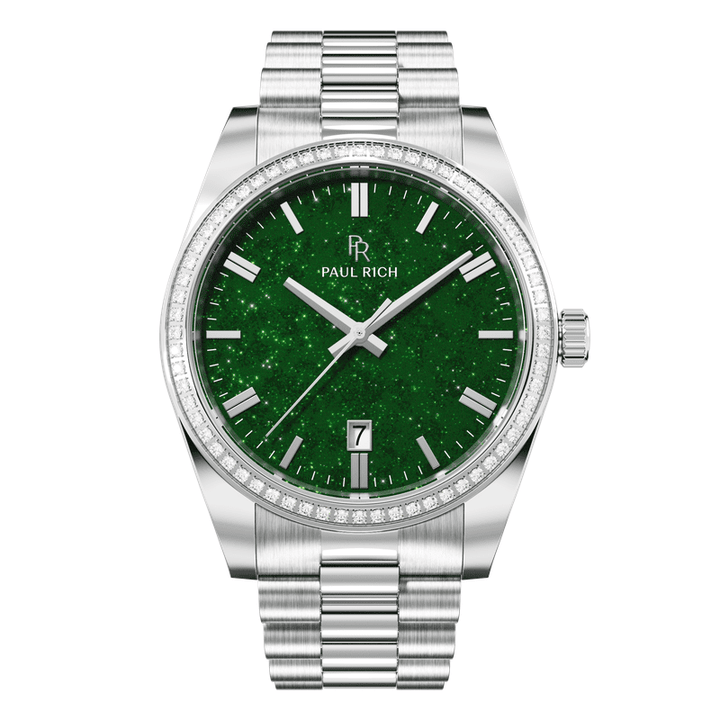 Legacy Silver Green Aventurine - Green Aventurine Watch
