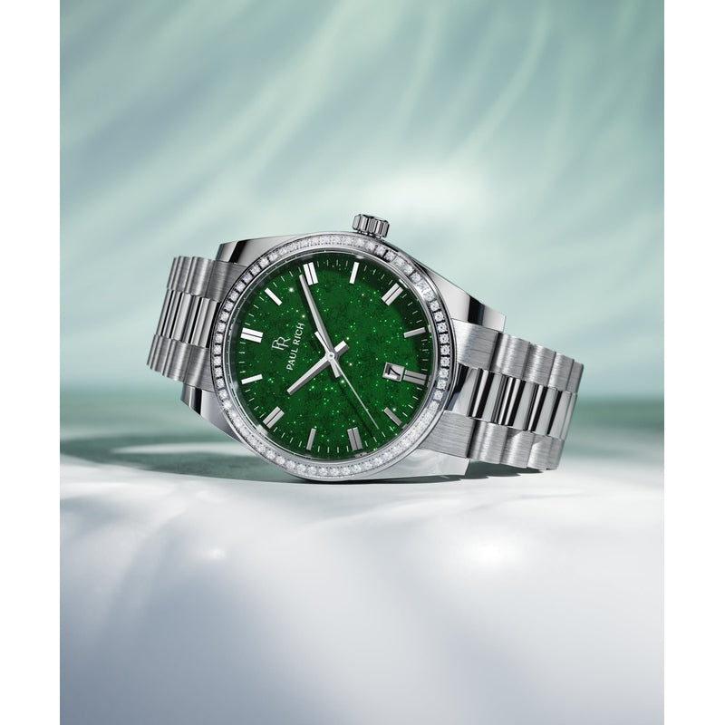 Legacy Silver Green Aventurine - Green Aventurine Watch