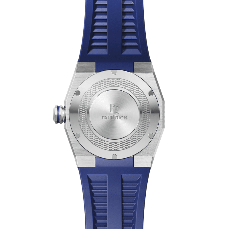 Aquacarbon Pro Horizon Blue Dive Watch with Luminous Carbon Fiber