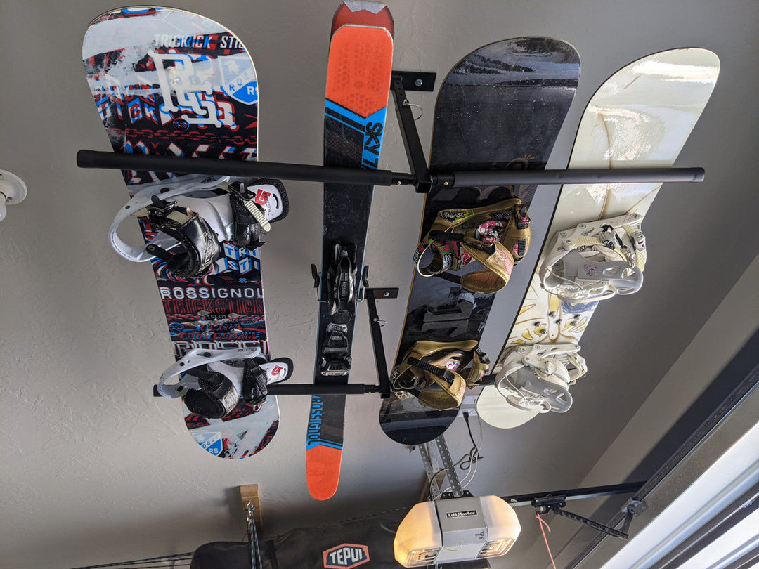 Hi-Port 2 Ski Snowboard Ceiling Rack Storage