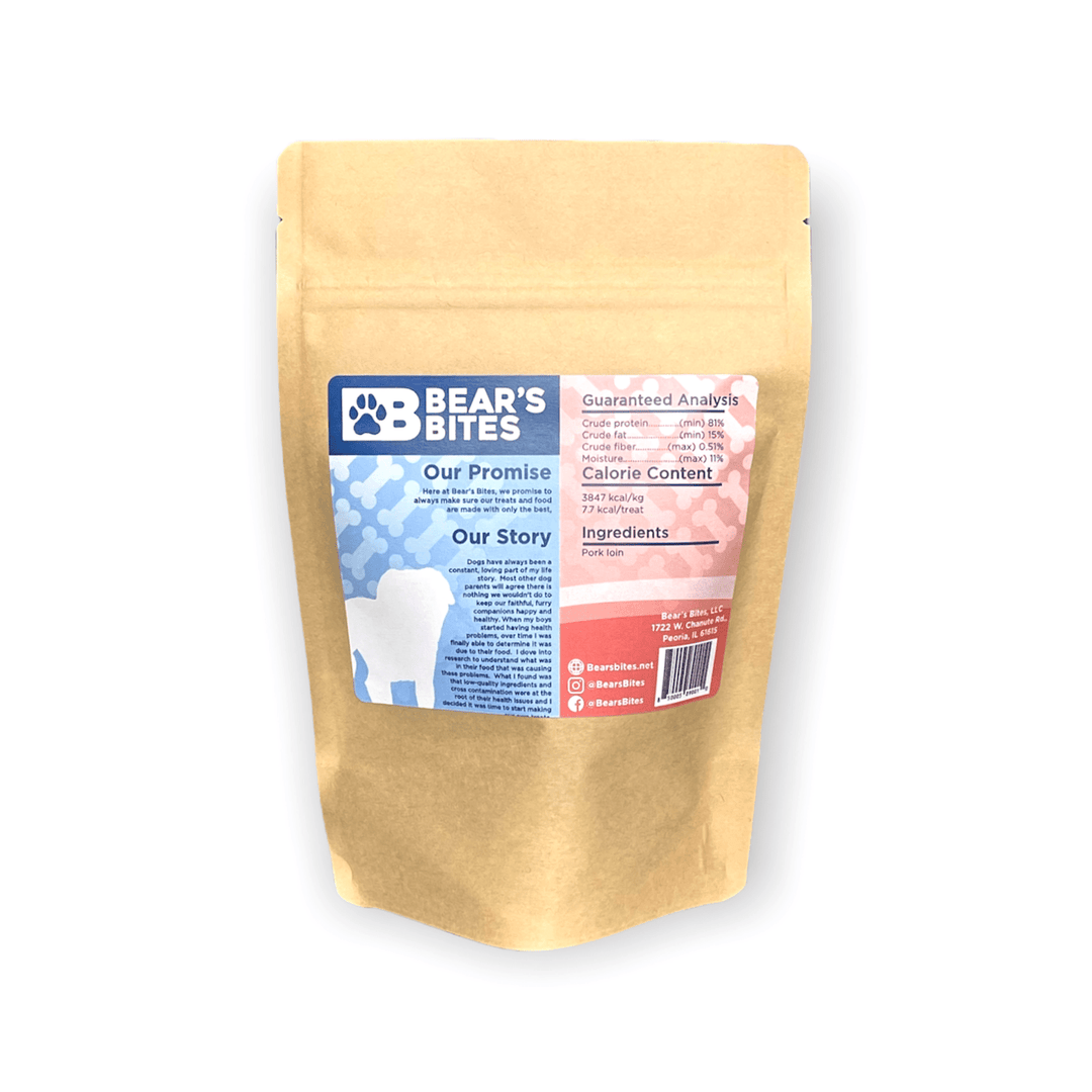 Single Ingredient, Dehydrated Pork Loin Dog Treats