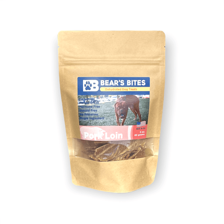 Single Ingredient, Dehydrated Pork Loin Dog Treats