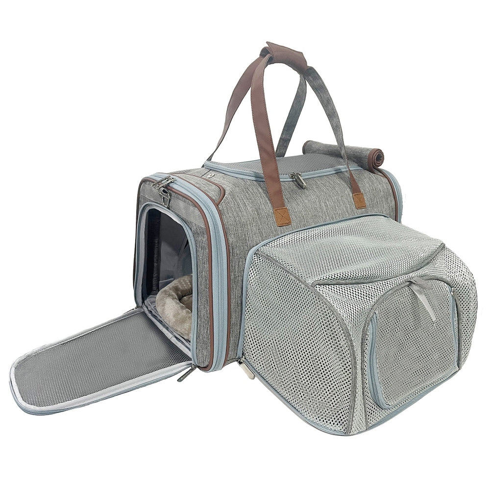 Mr. Peanut's Gold Series Big Apple XL Size Airline Compliant Expandable Pet Carrier