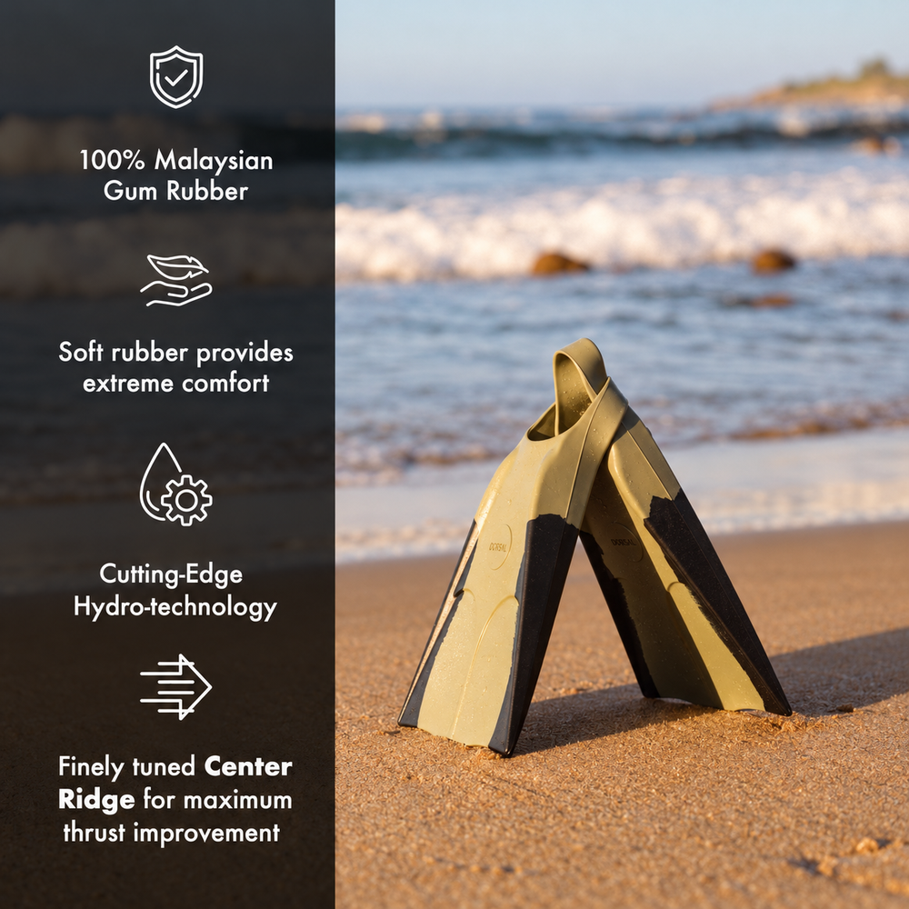 DORSAL Bodyboard Swim Fins for Body Surfing
