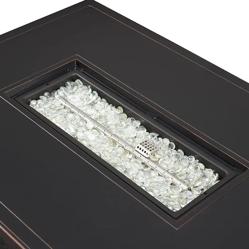 Preston 44" Gas Fire Pit Table - Elegant & Versatile