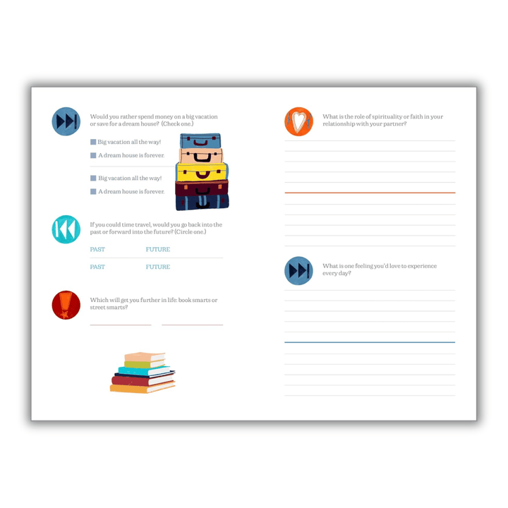 Questions for Couples Journal: 400 Questions to Enjoy, Reflect, and Connect with Your Partner Spiral Bound