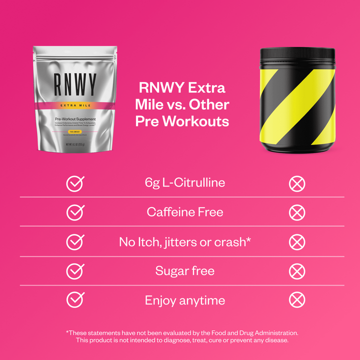 RNWY Extra Mile® Caffeine Free Pre-Workout Supplement