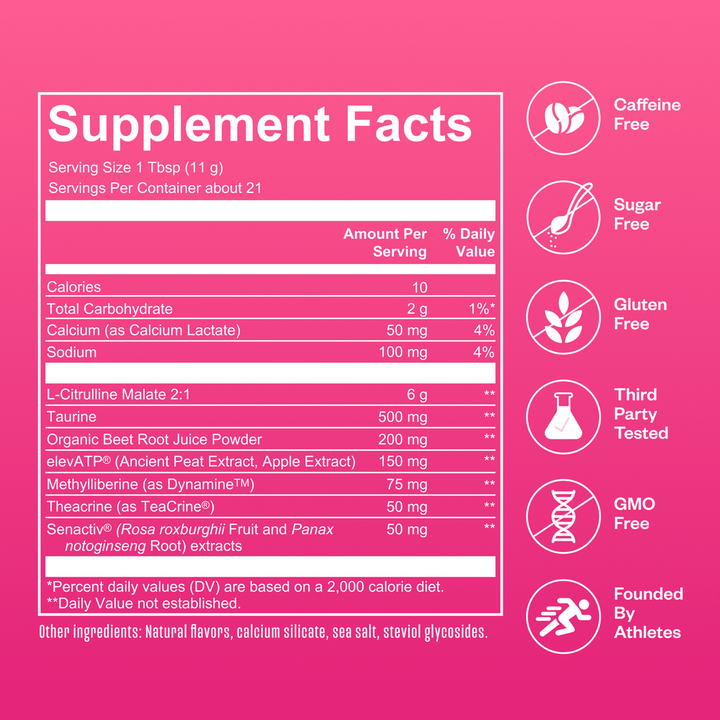 RNWY Extra Mile® Caffeine Free Pre-Workout Supplement