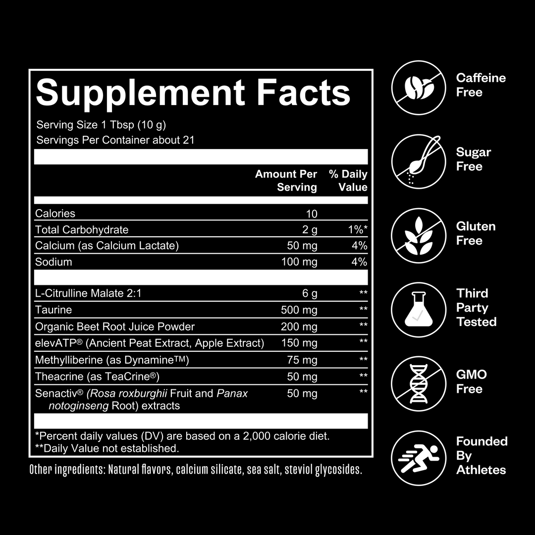 RNWY Extra Mile® Caffeine Free Pre-Workout Supplement