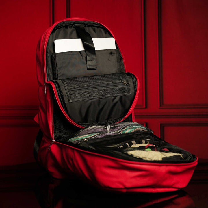Sole Premise Red Leather Luxury Carry-On Backpack Patented Signature Design