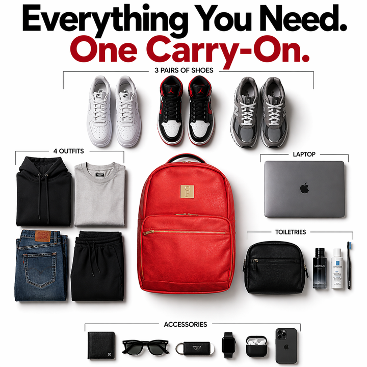 Sole Premise Red Tumbled Leather Daily Commuter Bag
